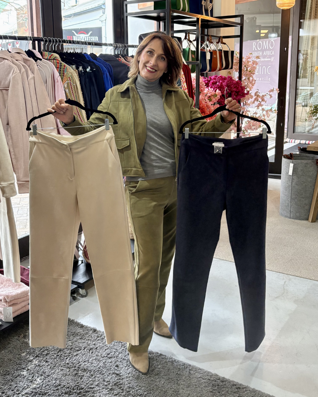 Suede Look Pants ON SALE