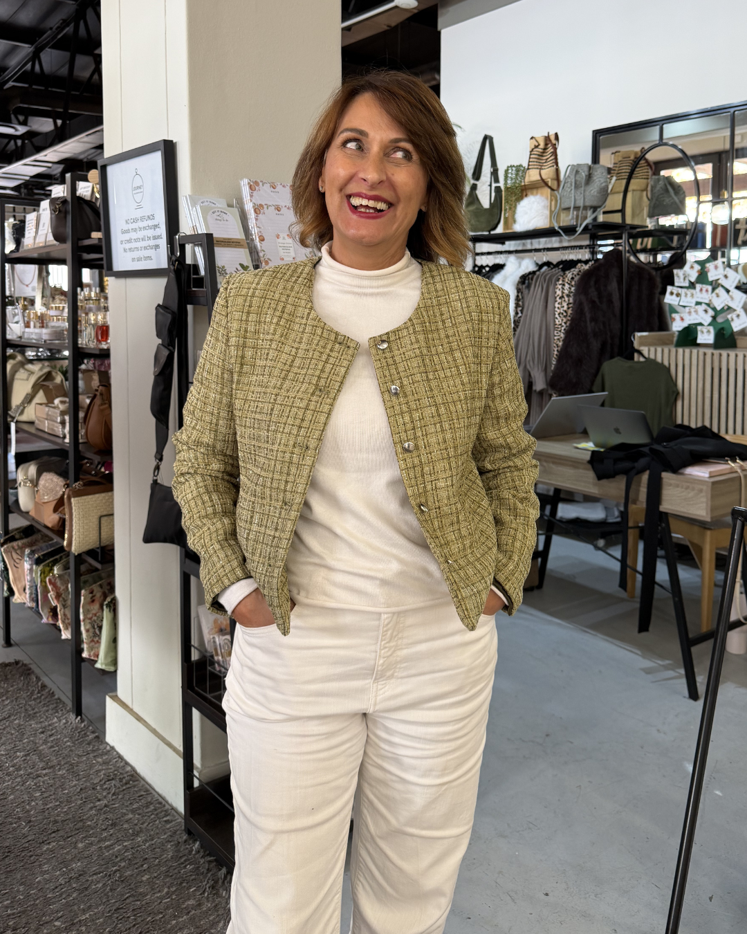 Olive Tweed Jacket