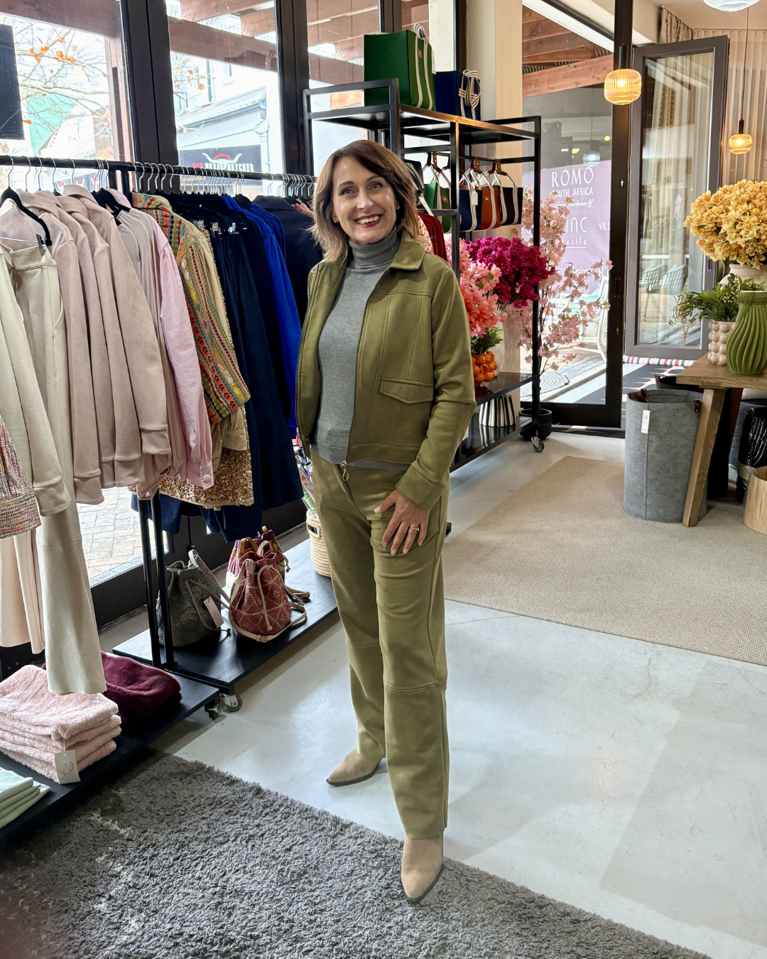 Suede Look Pants ON SALE