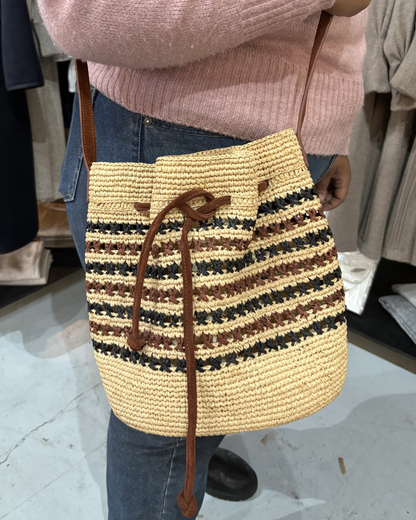 Amber Namana Raffia Bag