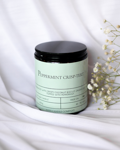 Peppermint Crisp-Tert Soy Wax Candle