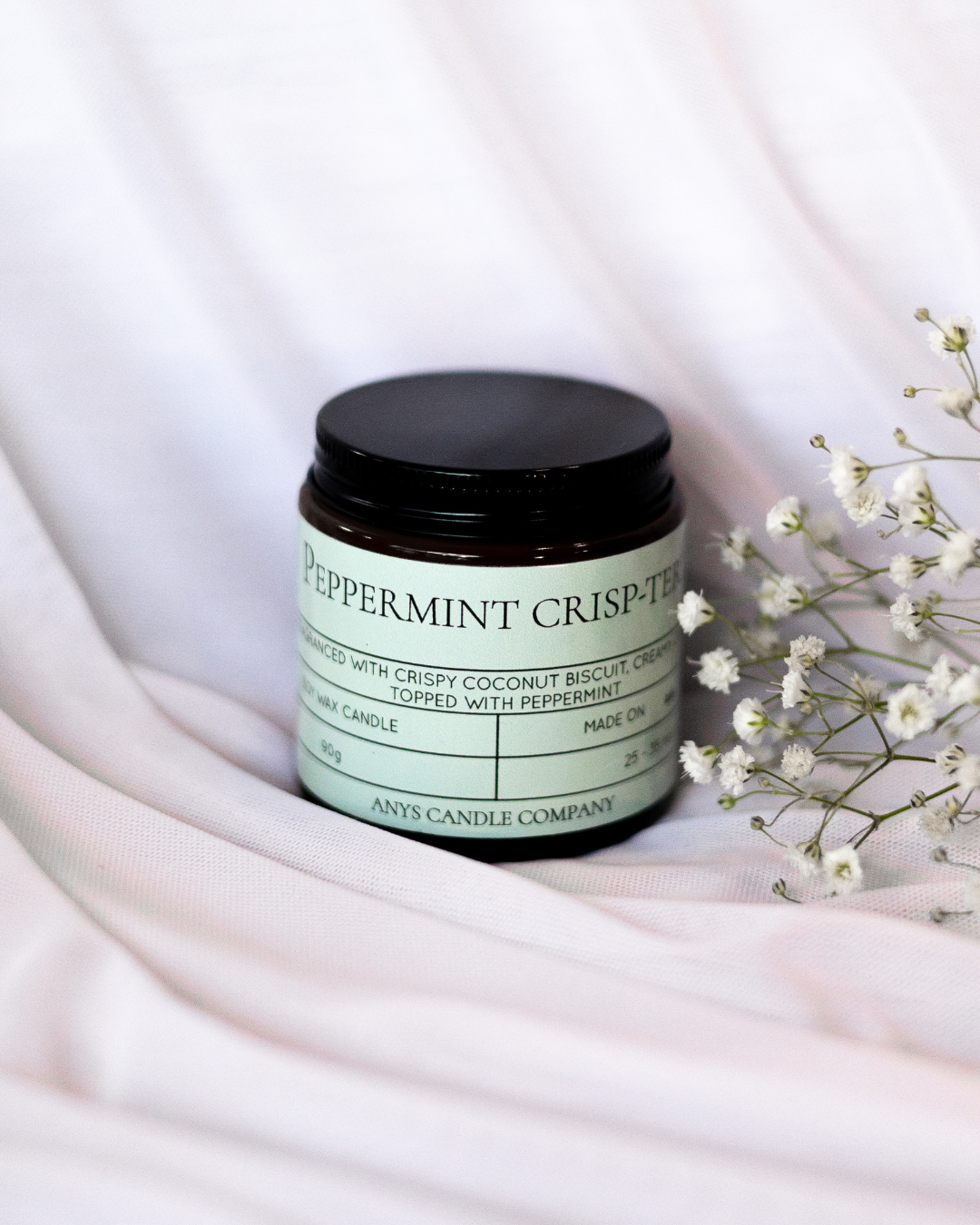 Peppermint Crisp-Tert Soy Wax Candle