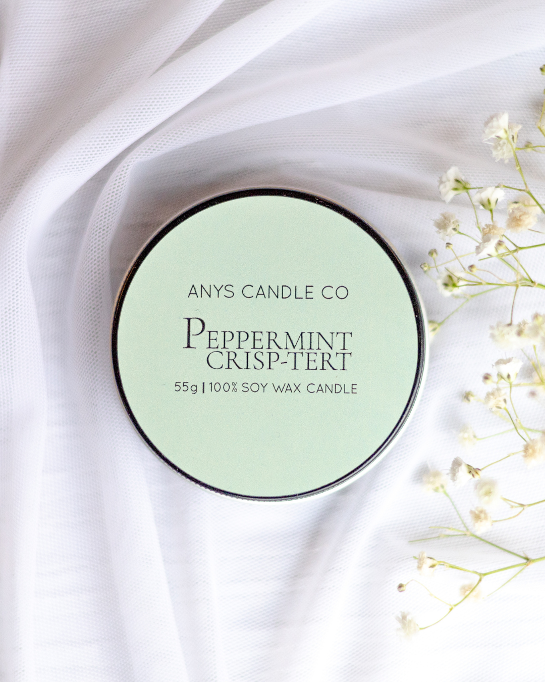 Peppermint Crisp-Tert Soy Wax Candle